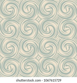 Antique seamless background Spiral Vortex Cross Wind Swirl Wave, Ideal for wallpaper decoration or greeting card design template.
