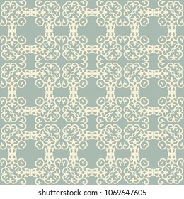 Antique seamless background Spiral Vortex Curve Cross Square Frame, Ideal for wallpaper decoration or greeting card design template.
