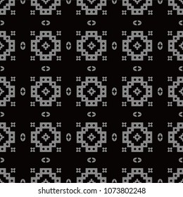 Antique seamless background Square Round Check Geometry Cross, Ideal for wallpaper decoration or greeting card design template.