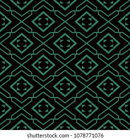 Antique seamless background Star Geometry Check Spiral Cross Frame, Ideal for wallpaper decoration or greeting card design template.