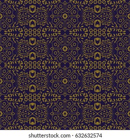 Antique seamless background star geometry cross flower