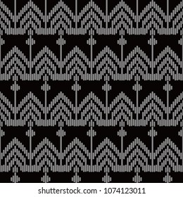 Antique seamless background Stitch Cross Triangle Line Frame, Ideal for wallpaper decoration or greeting card design template.