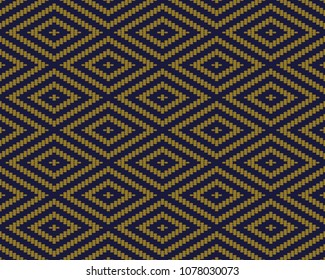 Antique seamless background Stitch Cross Square Check Diamond Frame Line, Ideal for wallpaper decoration or greeting card design template.