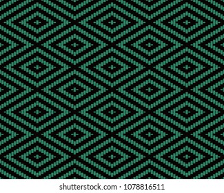 Antique seamless background Stitch Cross Square Check Diamond Frame Line, Ideal for wallpaper decoration or greeting card design template.