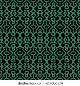 Antique seamless green background curve round geometry line
