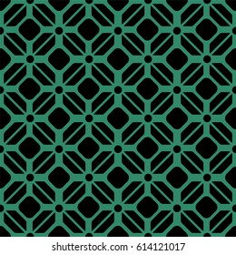 Antique seamless green background polygon check geometry