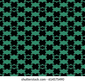 Antique seamless green background star triangle geometry