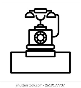 Antique Show Outline icon vector illustration 
