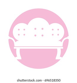 antique sofa isolated icon