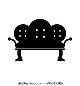 antique sofa isolated icon