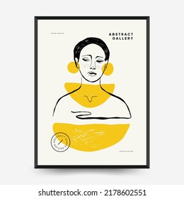 Antique statues vertical posters template. Modern card, wall art.