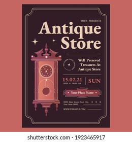 Antique Store Flyer Poster Template