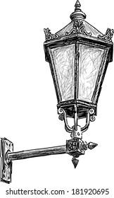 antique street lantern