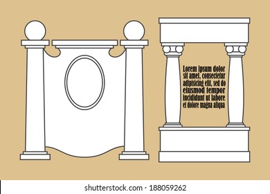 antique style frame - design template - trustworthy symbol 