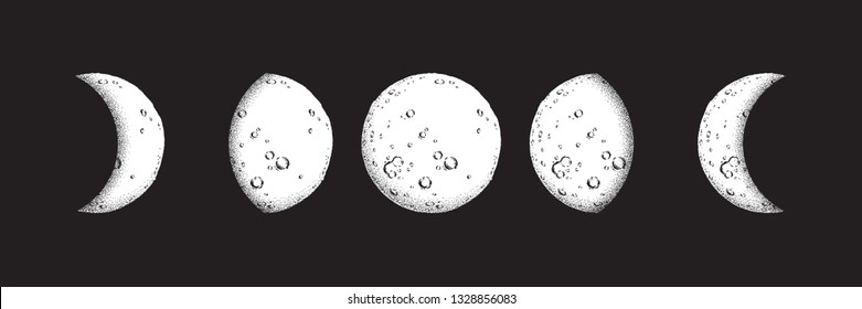 Engraving Old Moon Stock Illustrations, Images & Vectors | Shutterstock