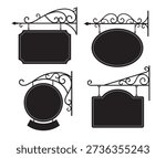 Antique Style Iron Sign Set