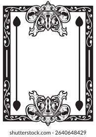 Antique Style Ornamental Border Decorative Vector