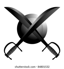Antique swords and shield