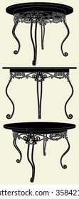 Antique Table Vector 02