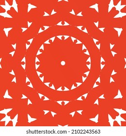 Antique talavera tiles patchwork. Bathroom design. Vector seamless pattern elements. Red mexican ornamental  decor for bags, smartphone cases, T-shirts, linens or scrapbooking.