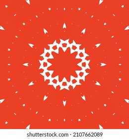 Antique talavera tiles patchwork. Bathroom design. Vector seamless pattern elements. Red mexican ornamental  decor for bags, smartphone cases, T-shirts, linens or scrapbooking.