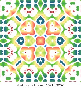 Antique talavera tiles patchwork. Fashionable design. Vector seamless pattern texture. Red mexican ornamental  decor for bags, smartphone cases, T-shirts, linens or scrapbooking.