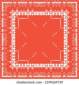 Antique talavera tiles patchwork. Hand drawn design. Vector seamless pattern texture. Red mexican ornamental  decor for bags, smartphone cases, T-shirts, linens or scrapbooking.