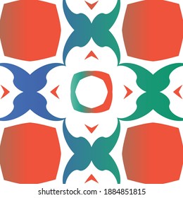 Baldosas de talavera antigua. Diseño elegante. Plantilla de patrón sin problemas del vector. Decoración ornamental mexicana roja para bolsas, estuches para smartphones, camisetas, ropa de cama o rayado.