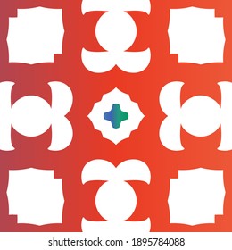 Antique talavera tiles patchwork. Universal design. Vector seamless pattern elements. Red mexican ornamental  decor for bags, smartphone cases, T-shirts, linens or scrapbooking.