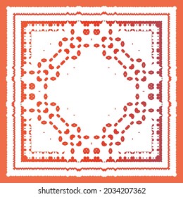 Baldosas de talavera antigua. Diseño universal. Patrón de vectores sin fisuras arabesco. Decoración ornamental mexicana roja para bolsas, estuches para smartphones, camisetas, ropa de cama o rayado.