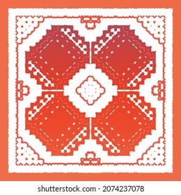 Fliesen-Fliesen-Fliesen aus der Antike. Universelles Design. Vektor nahtlose Muster arabesque. Rote mexikanische Dekoration für Taschen, Smartphone-Kisten, T-Shirts, Bettwäsche oder Scrapbooking.