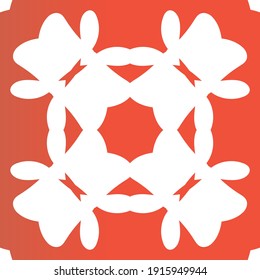 Antique talavera tiles patchwork. Vector seamless pattern poster. Colored design. Red mexican ornamental  decor for bags, smartphone cases, T-shirts, linens or scrapbooking.