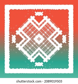 Antique talavera tiles patchwork. Vector seamless pattern trellis. Creative design. Red mexican ornamental  decor for bags, smartphone cases, T-shirts, linens or scrapbooking.