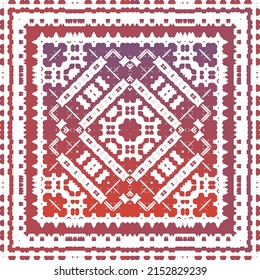 Antique talavera tiles patchwork. Vector seamless pattern trellis. Creative design. Red mexican ornamental  decor for bags, smartphone cases, T-shirts, linens or scrapbooking.
