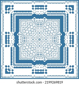 Baldosas de talavera antigua. Patrón de vectores sin fisuras arabesco. El diseño del cuarto de baño. Decoración ornamental mexicana roja para bolsas, estuches para smartphones, camisetas, ropa de cama o rayado.