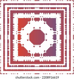 Antique talavera tiles patchwork. Vector seamless pattern trellis. Creative design. Red mexican ornamental  decor for bags, smartphone cases, T-shirts, linens or scrapbooking.