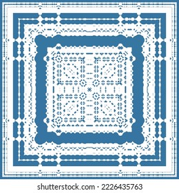 Antique talavera tiles patchwork. Vector seamless pattern arabesque. Bathroom design. Red mexican ornamental  decor for bags, smartphone cases, T-shirts, linens or scrapbooking.