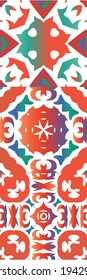 Antique talavera tiles patchworks. Kit of vector seamless patterns. Stylish design. Red mexican ornamental  decor for bags, smartphone cases, T-shirts, linens or scrapbooking.