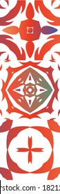 Baldosas de talavera antigua. Conjunto de patrones vectoriales sin fisuras. Diseño de cocina. Decoración ornamental mexicana roja para bolsas, estuches para smartphones, camisetas, ropa de cama o rayado.