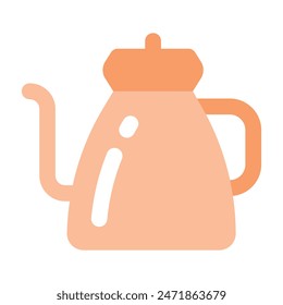 Antique teapot vector design of vintage teapot, premium icon