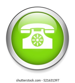 antique telephone button
