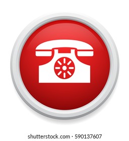 antique telephone button