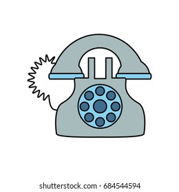 Antique telephone isolated