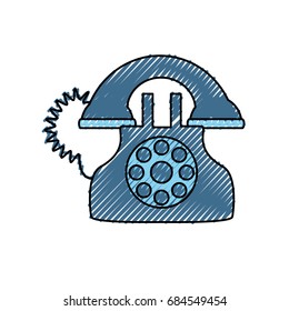 Antique telephone isolated