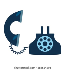 Antique telephone isolated