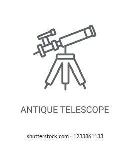 Antique Telescope icon. Trendy Antique Telescope logo concept on white background from Nautical collection. Suitable for use on web apps, mobile apps and print media.