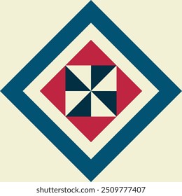 Antique tile motif for interior design