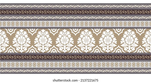 Antique traditional Asian border design