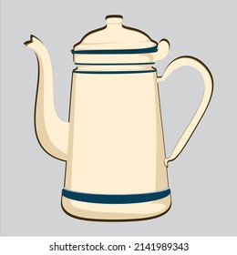 antique traditional teapot rustic style