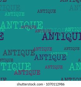 Antique typography pattern. Typography only series. Minimal graphics